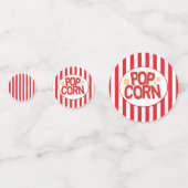Confettis Red & White Stripes Fun Popcorn fête d'anniversair (Devant)