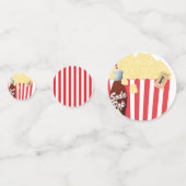 Confettis Red & White Stripes Fun Popcorn fête d'anniversair (Derrière)