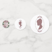 Confettis Regency Bridgerton Rose Roses Cameo (Devant)