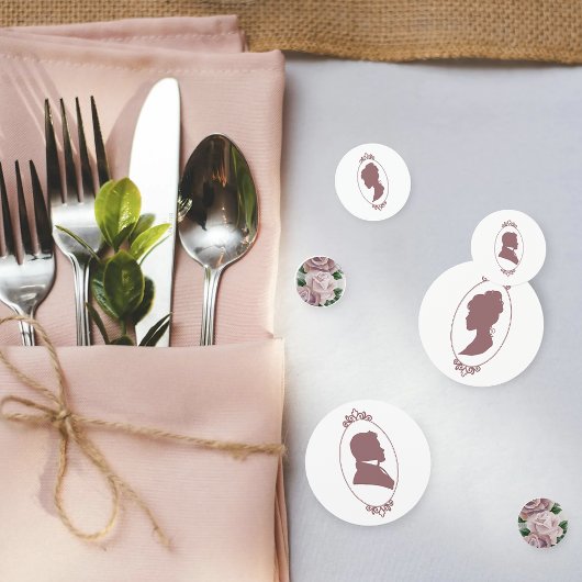 Confettis Regency Bridgerton Rose Roses Cameo