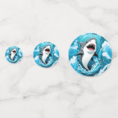 Confettis Rejoignez-nous pour un requin mordant (Devant)