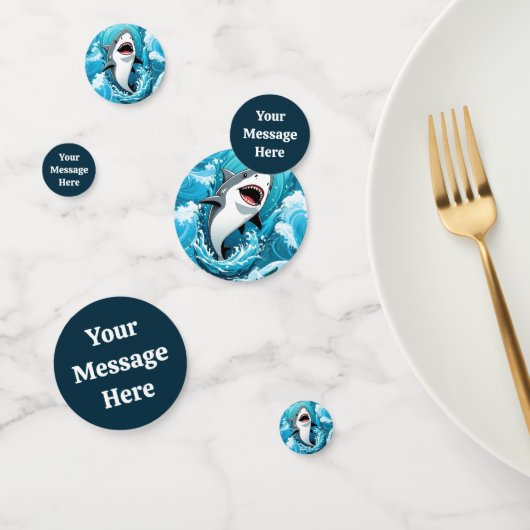 Confettis Rejoignez-nous pour un requin mordant (Groupe)