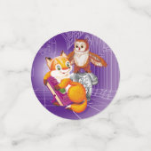 Confettis renard et hibou (Petit recto)