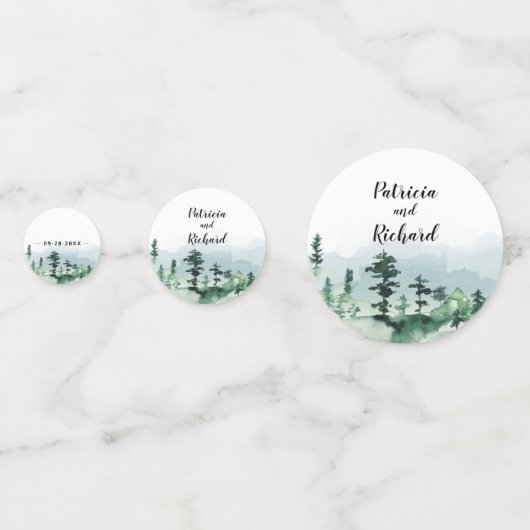 Confettis Rencontrez-Nous Dans Les Bois Mariage Extérieur Éc (Derrière)