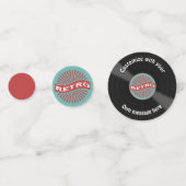 Confettis Rétro enregistrement vinyle customisé (Derrière)