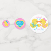 Confettis Révélation de genre de canard en caoutchouc Table  (Devant)