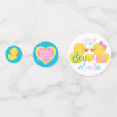 Confettis Révélation de genre de canard en caoutchouc Table  (Derrière)