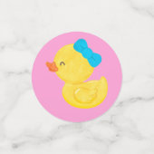 Confettis Révélation de genre de canard en caoutchouc Table  (Petit recto)