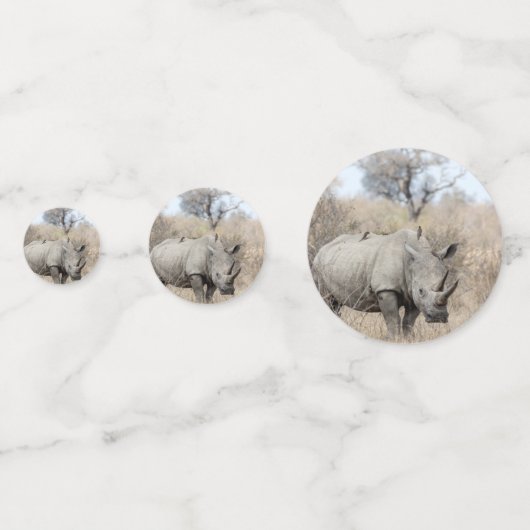 Confettis Rhino blanc (Derrière)