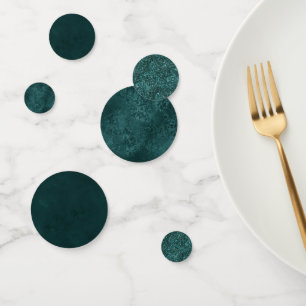 Confettis Romance Turquoise de minuit Dark Satiny Grunge D