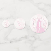 Confettis Romantique Dreamtic Mariage Rose Couple Table Conf (Devant)