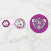 Confettis Rosace bleu ou rouge pour bébé&enfant (Devant)