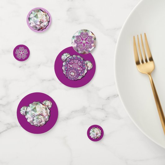 Confettis Rosace bleu ou rouge pour bébé&enfant (Groupe)