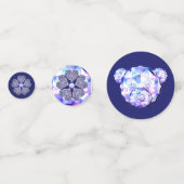 Confettis Rosace bleu ou rouge pour bébé&enfant (Derrière)