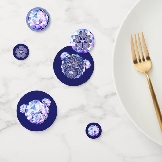 Confettis Rosace bleu ou rouge pour bébé&enfant (Groupe)