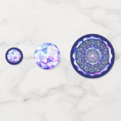 Confettis Rosace bleue (Devant)