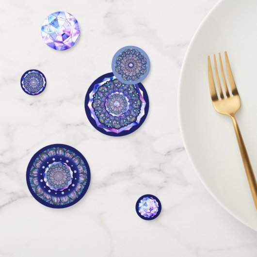 Confettis Rosace bleue (Groupe)