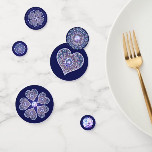 Confettis Rosace bleue (Groupe)