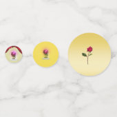 Confettis Rose enchanté Jaune Rouge Bleu Élégant Parti (Devant)