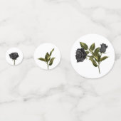 Confettis Rose gothique blanche Salle de mariage sombre (Devant)