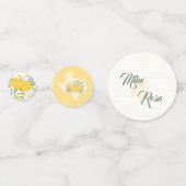 Confettis Rose jaune du Texas - En vichy Mariage d'État (Devant)