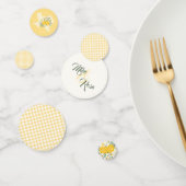 Confettis Rose jaune du Texas - En vichy Mariage d'État (Groupe)