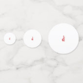 Confettis Rose Madder, design floral Thunderbird (Devant)