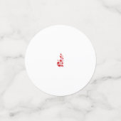 Confettis Rose Madder, design floral Thunderbird (Petit recto)