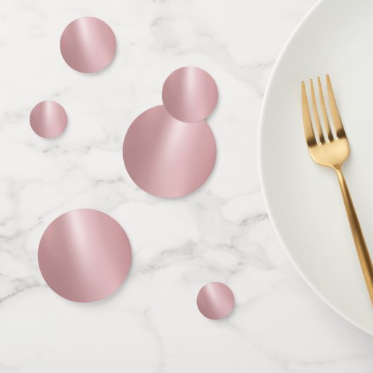 Confettis Rose Parties scintillant or look élégant Modèle bl (Groupe)