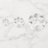 Confettis Roses blanches Fleurs de rose Élégance moderne de  (Devant)