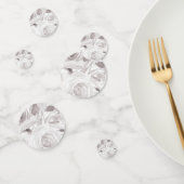 Confettis Roses blanches Fleurs Rose Élégance moderne Mariag (Groupe)