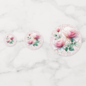 Confettis Roses de chiffon rose (Devant)