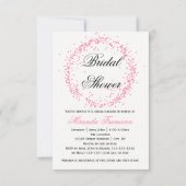 Confettis roses - invitation de la Fête de la (Devant)