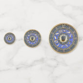 Confettis Roue bleu Zodiac (Devant)