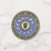 Confettis Roue bleu Zodiac (Petit recto)