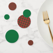 Confettis Rouge et vert plaid (Groupe)