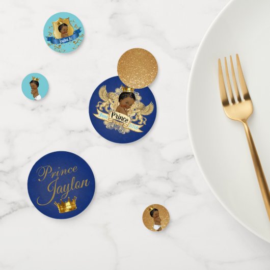 Confettis Royal African Prince|Blue|Baby Blue & Gold Parties (Groupe)