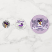 Confettis Royal African Princess Purple & Silver (Devant)