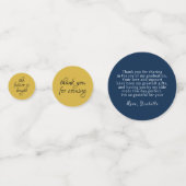 Confettis Royal Blue Gold Parties scintillant Poussière Merc (Devant)