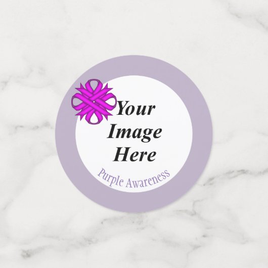 Confettis Ruban de Clover violet par Kenneth Yoncich (Petit recto)