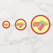 Confettis Ruban de Noël à l'ancienne Bonbons de Noël Sucré (Derrière)