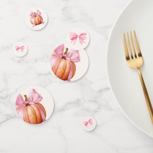 Confettis Ruban petit Baby shower Citrouille - Salem romanti (Groupe)