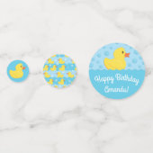 Confettis Rubber Ducky 1er Anniversaire Fête Enfants bébé (Derrière)