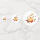 Confettis Rustique Thanksgiving Autumn Citrouille Patch Gour (Devant)