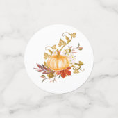 Confettis Rustique Thanksgiving Autumn Citrouille Patch Gour (Petit recto)