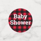 Confettis Rustique Wilderness & Animaux Plaid Adventure (Petit recto)