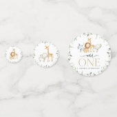 Confettis Safari Animaux, Jungle, Sauvage Un, Premier Annive (Derrière)