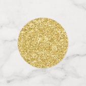 Confettis Safari Animaux Rustic Gold Parties scintillant Bab (Petit recto)
