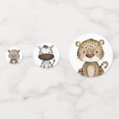 Confettis Safari moderne fête des animaux sauvages de la Jun (Devant)