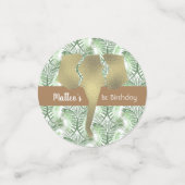 Confettis Safari Thème Anniversaire Zoo Party Foil Elephant (Petit recto)